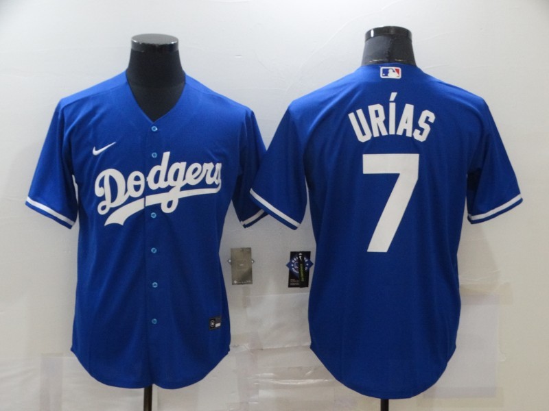 Men's Los Angeles Dodgers Julio Urias #7 Blue Baseball Jersey
